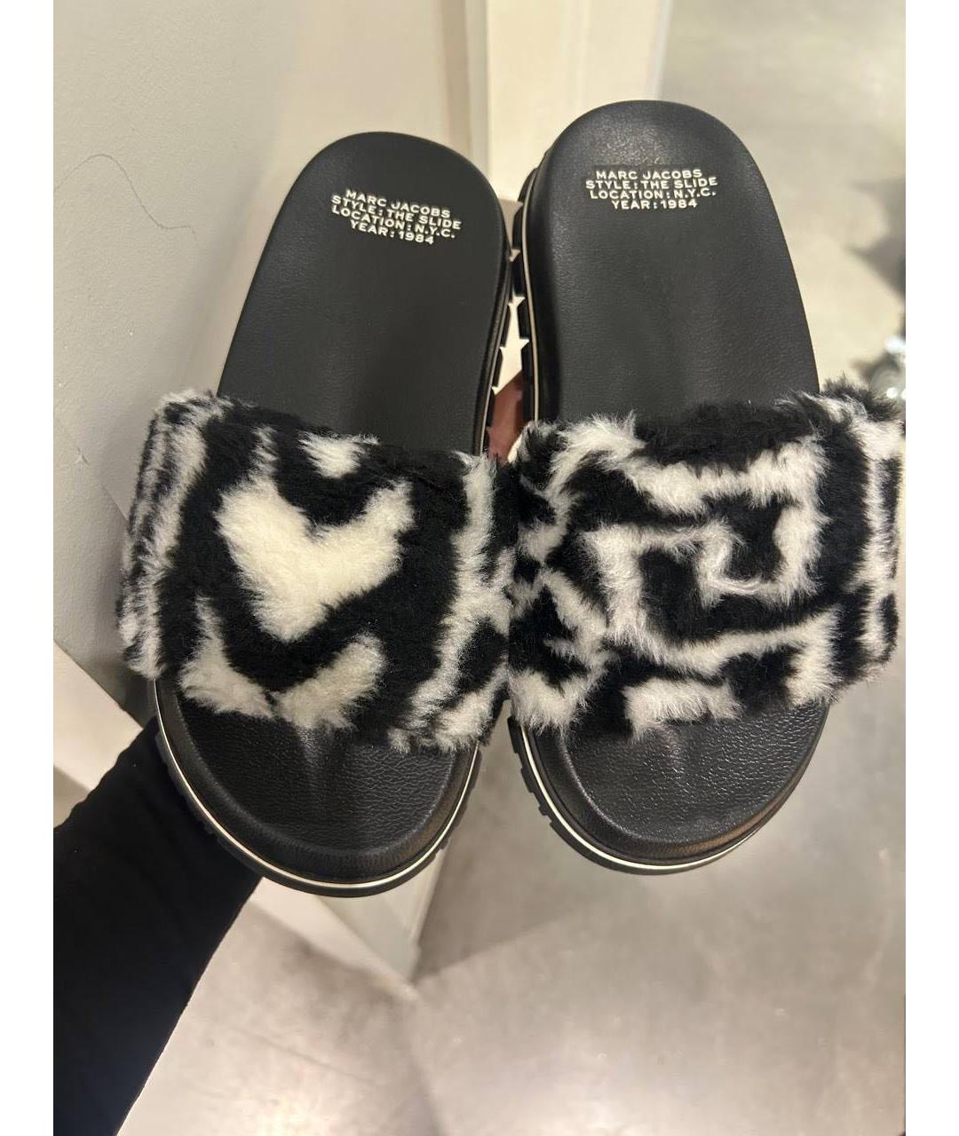 MARC JACOBS Черные шлепанцы, фото 3
