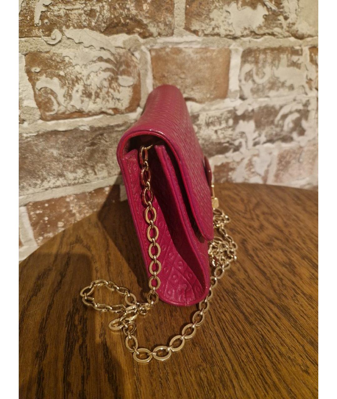 TOD'S Розовая кожаная сумка через плечо, фото 2