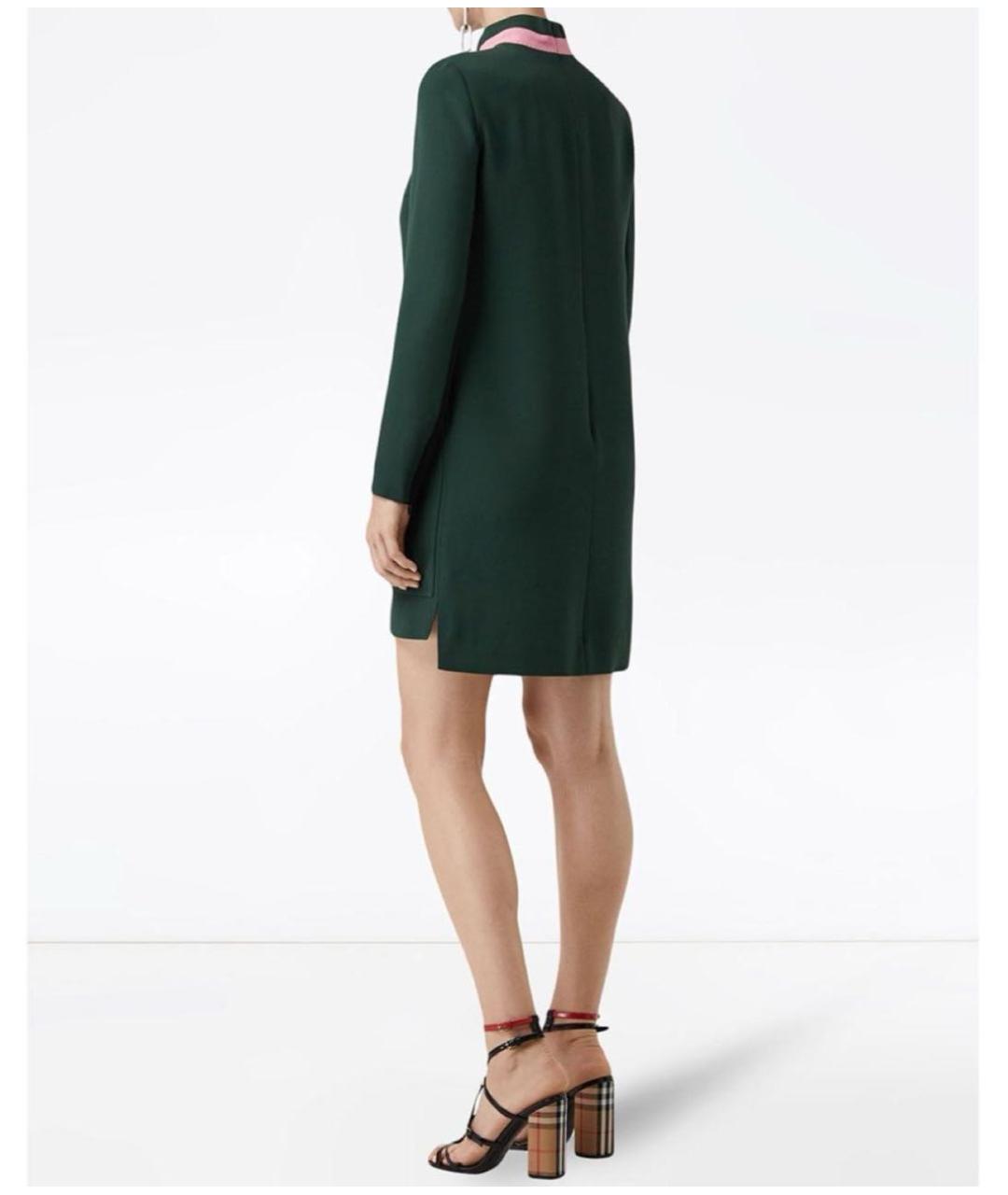 BURBERRY Зеленые вечернее платье, фото 4