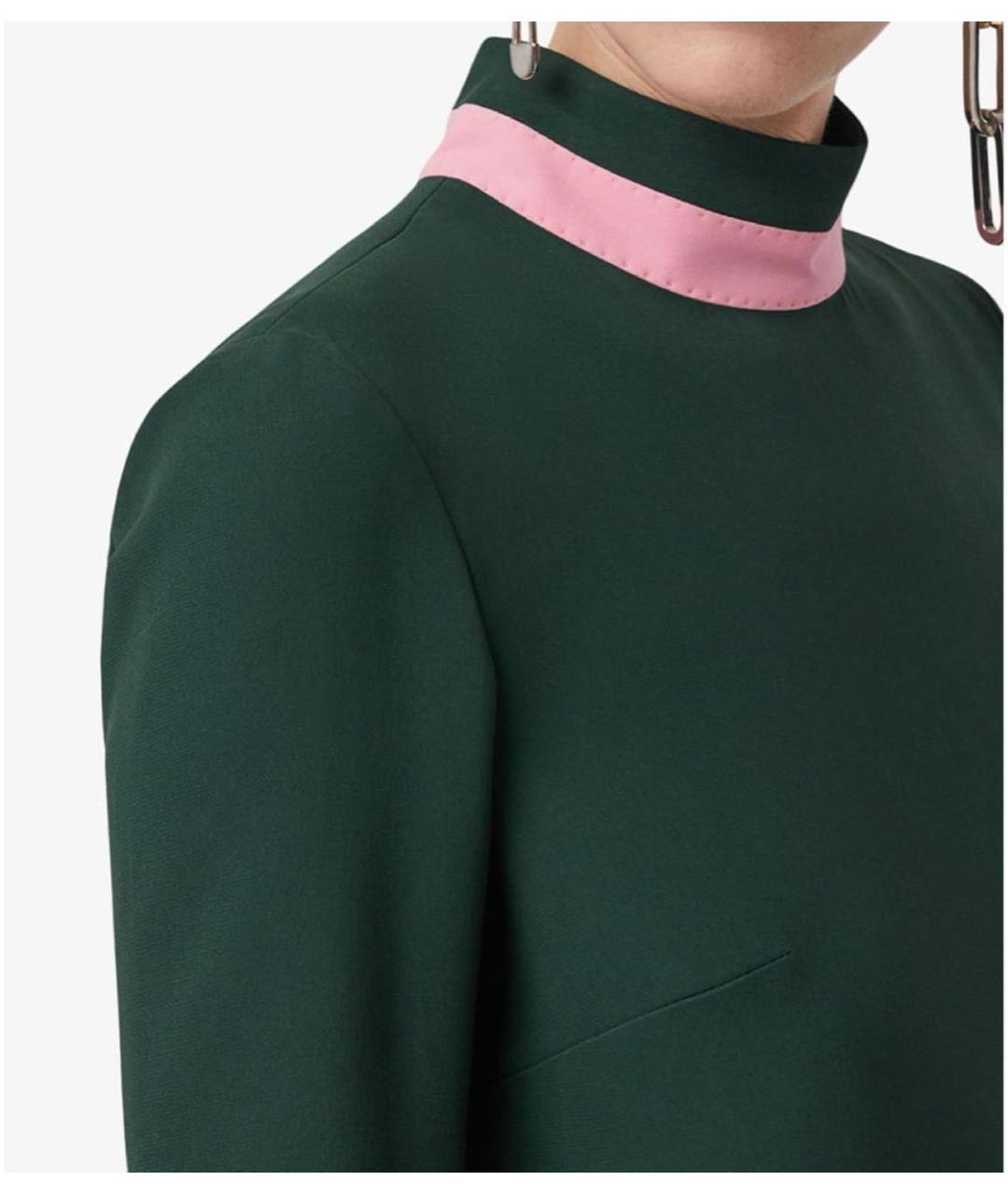 BURBERRY Зеленые вечернее платье, фото 3