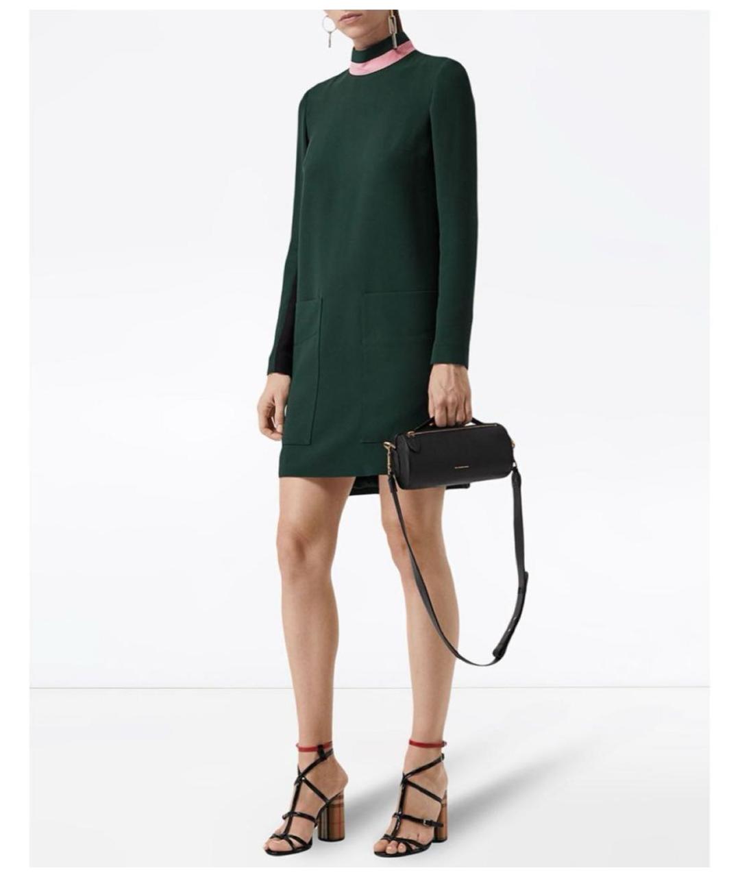 BURBERRY Зеленые вечернее платье, фото 2