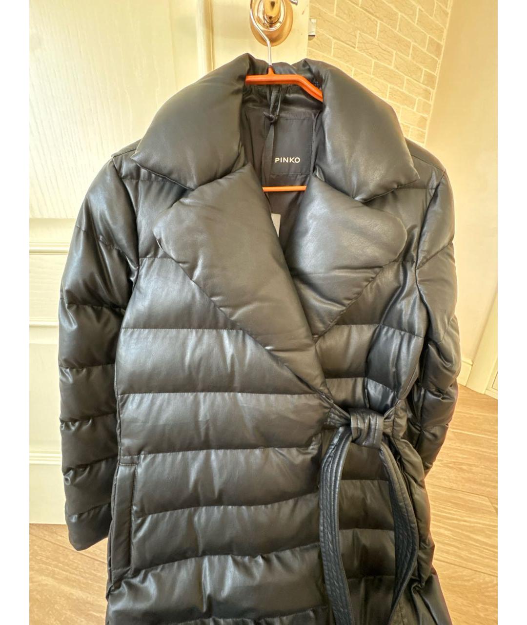 PINKO Черный пуховик, фото 4