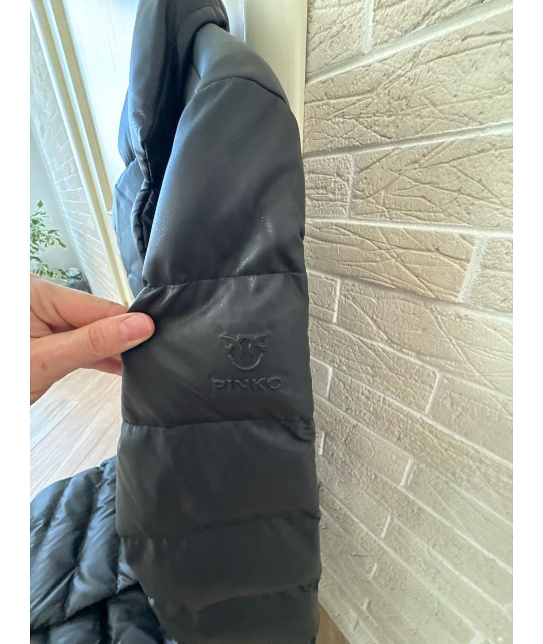 PINKO Черный пуховик, фото 5