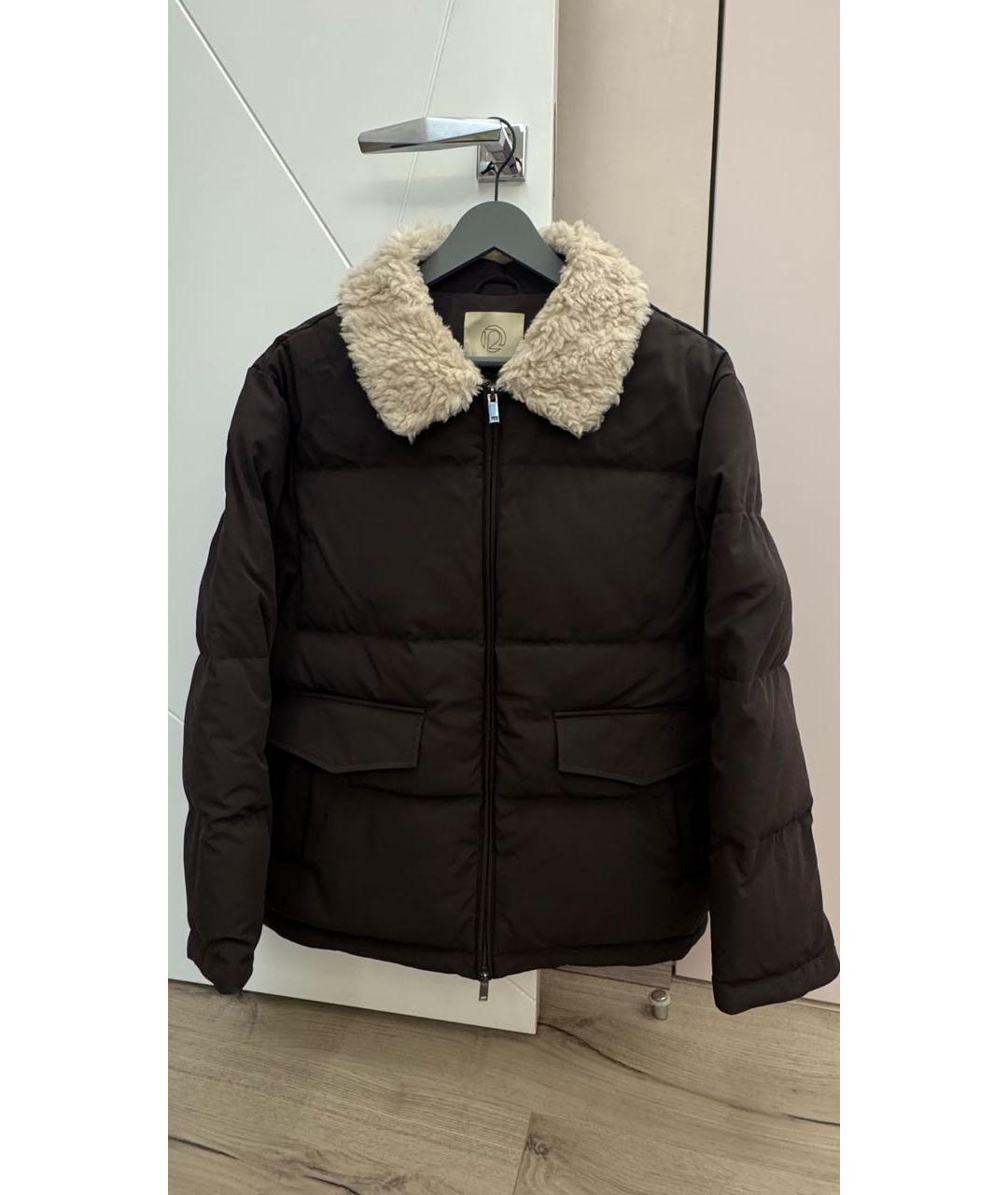 12 STOREEZ Коричневый полиамидовый пуховик, фото 7