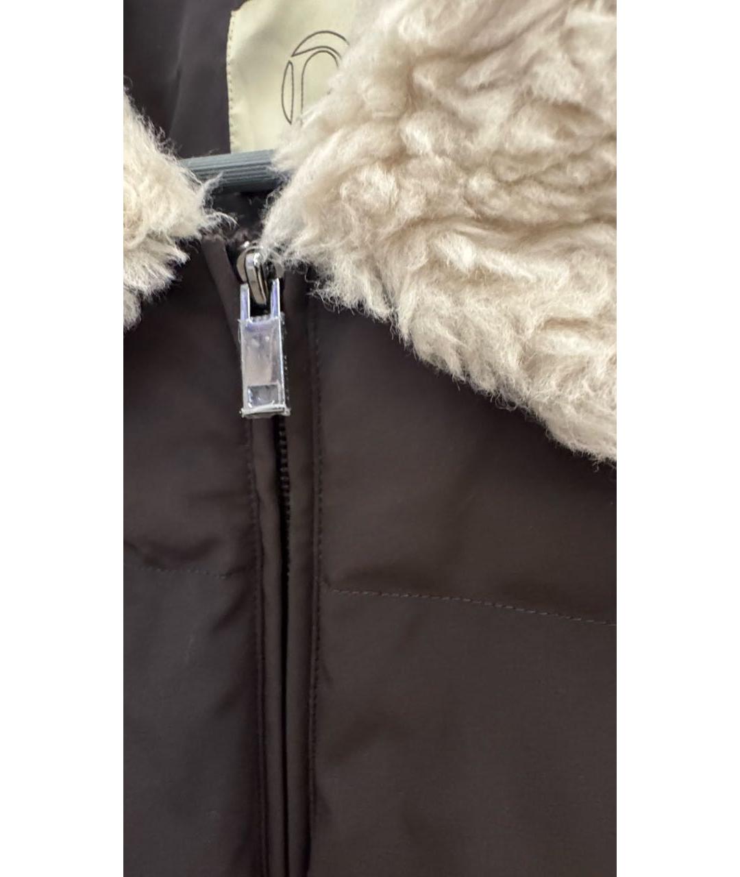 12 STOREEZ Коричневый полиамидовый пуховик, фото 3