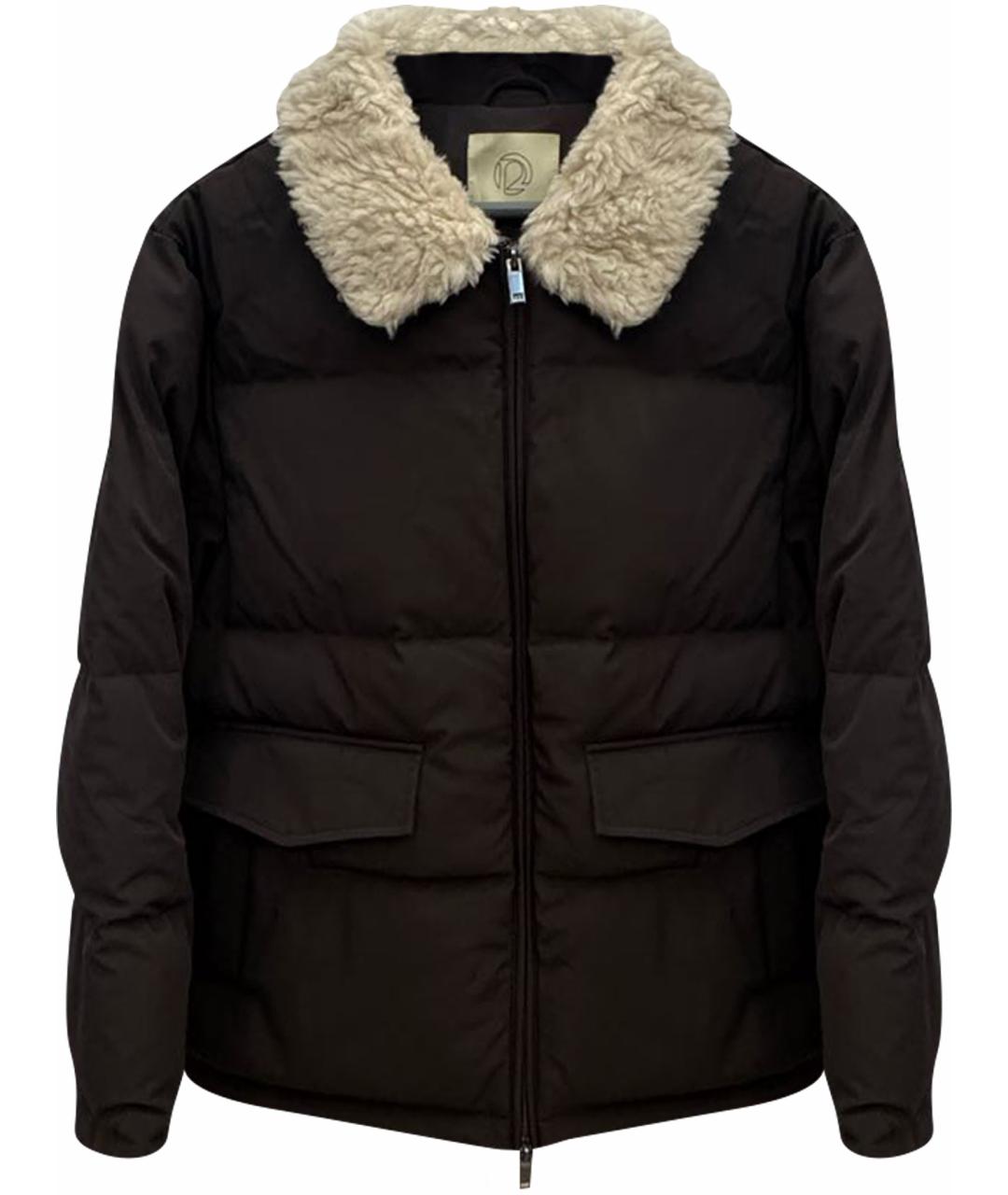 12 STOREEZ Коричневый полиамидовый пуховик, фото 1