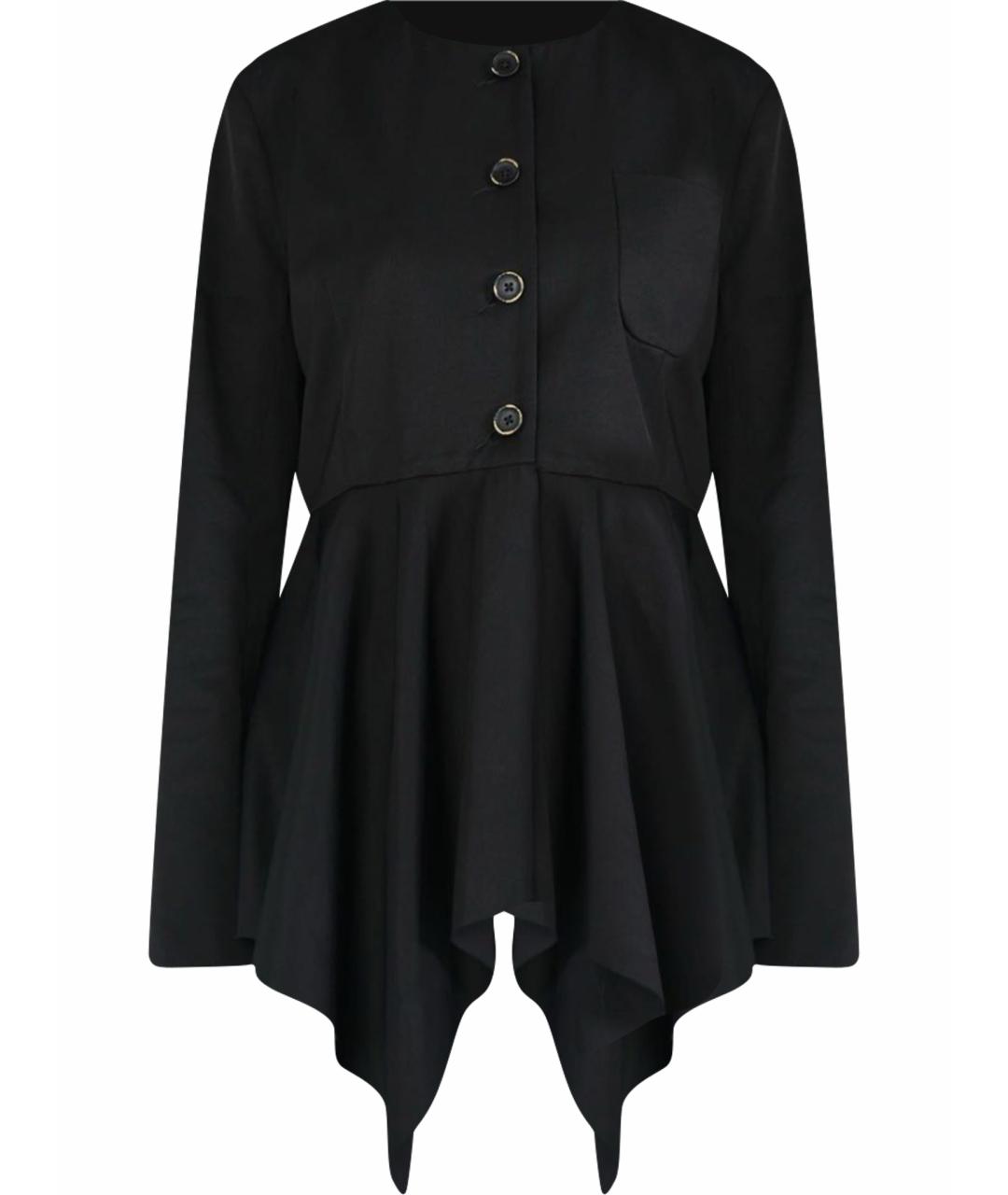 UMA WANG Черный вискозный жакет/пиджак, фото 1