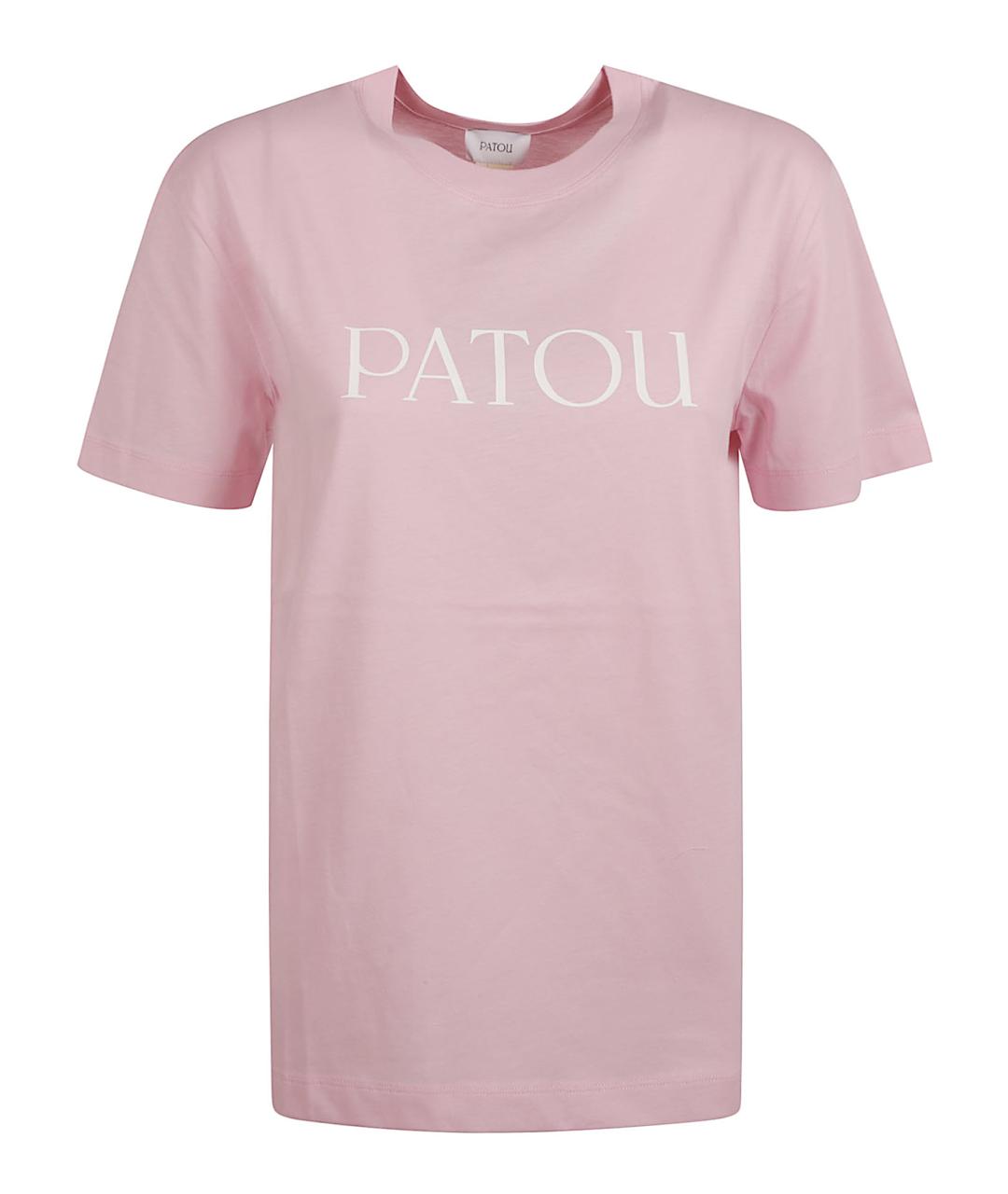 PATOU Розовая хлопковая футболка, фото 1