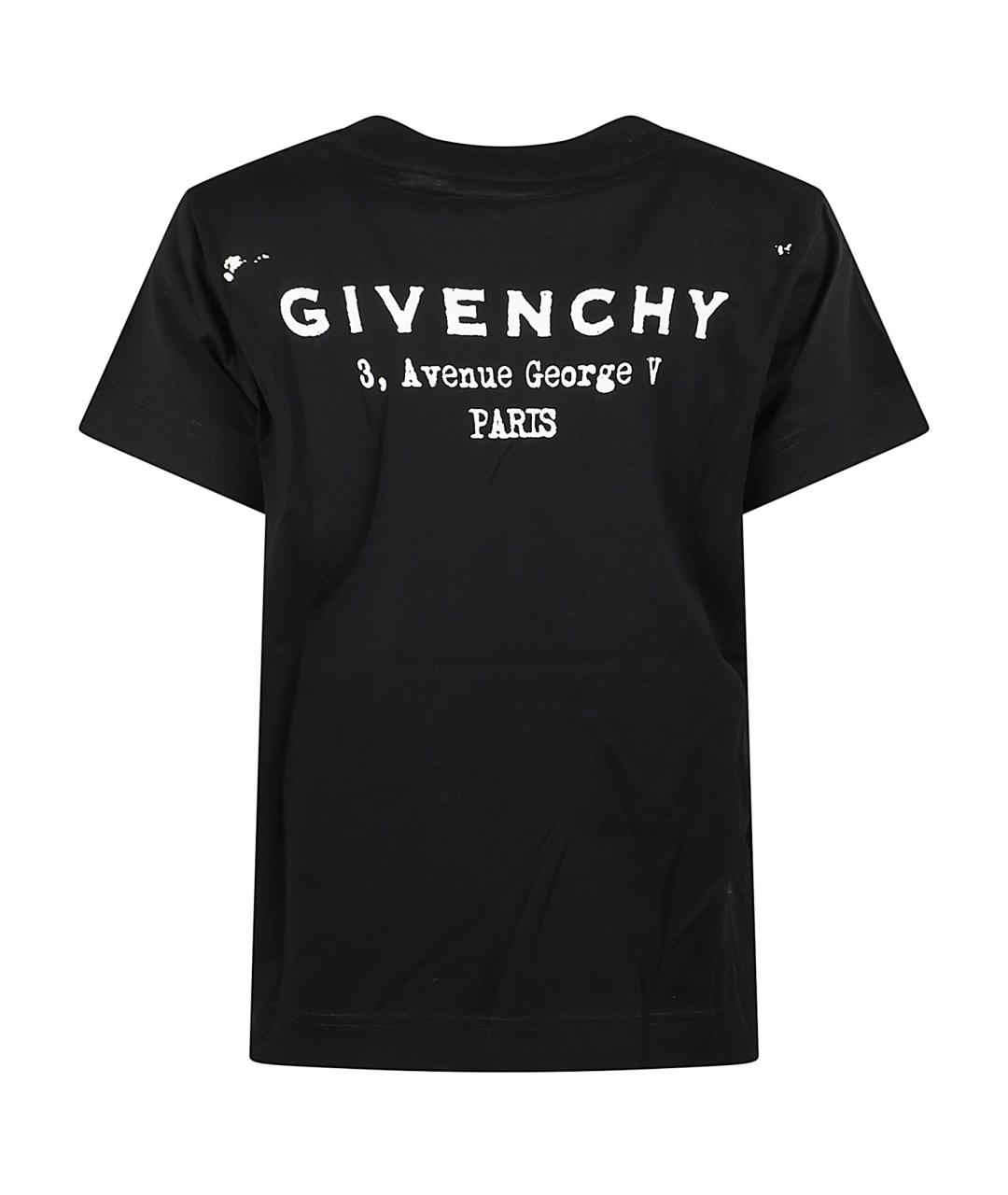 GIVENCHY Черная хлопковая футболка, фото 3