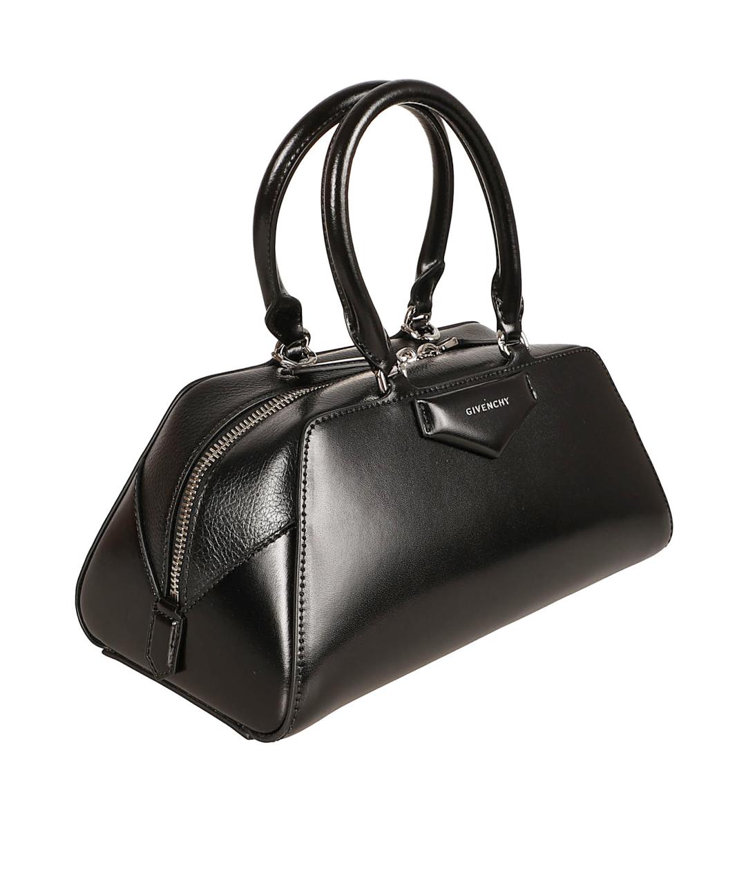 GIVENCHY Черная кожаная сумка с короткими ручками, фото 3