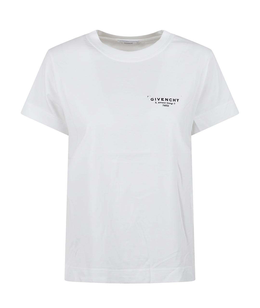 GIVENCHY Белая хлопковая футболка, фото 1