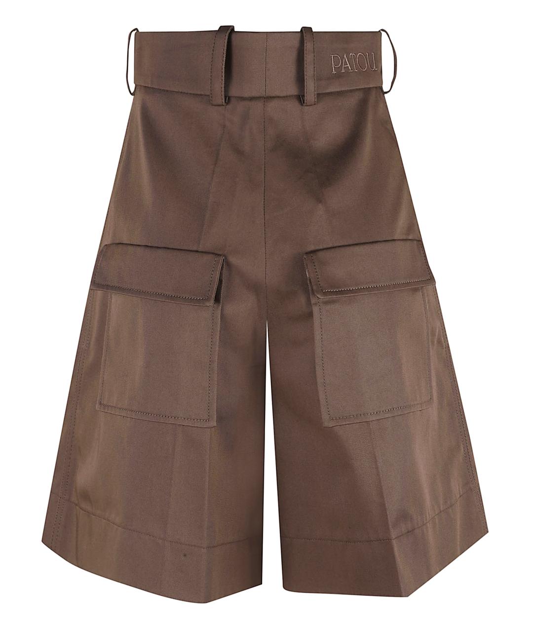 PATOU Коричневые хлопковые шорты, фото 3