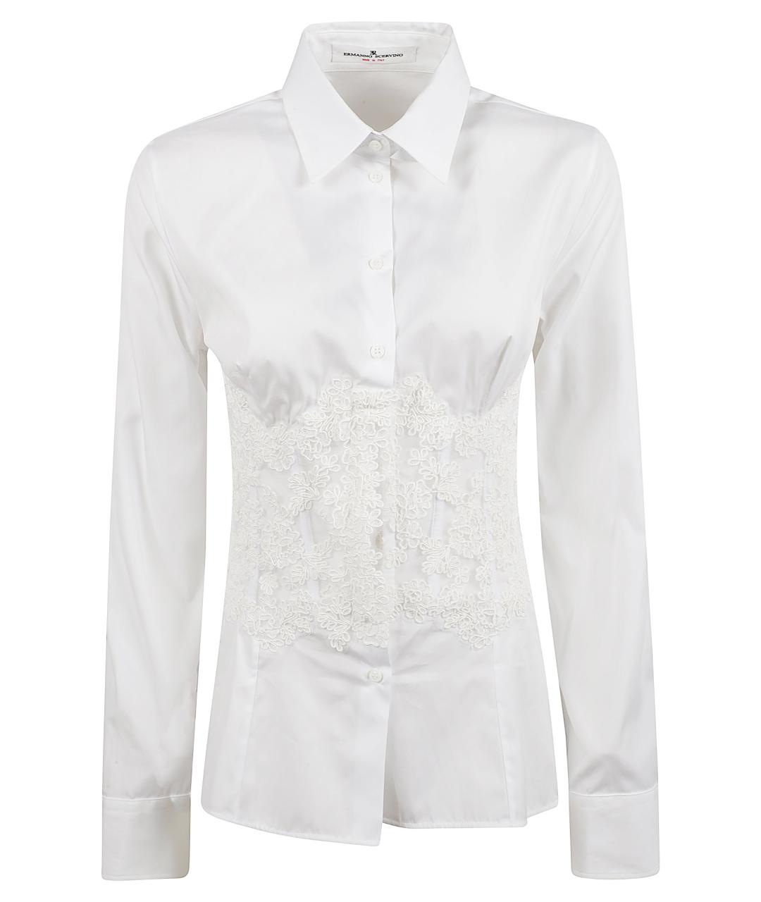 ERMANNO SCERVINO Белая хлопковая рубашка, фото 1