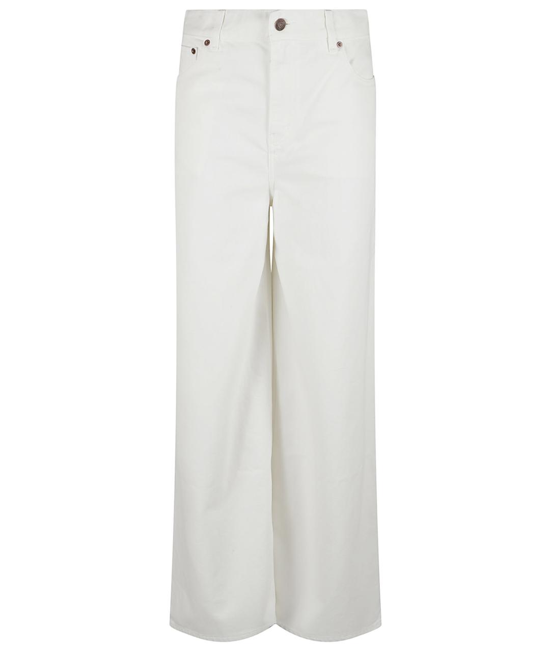 CHLOE Белые хлопковые прямые джинсы, фото 1