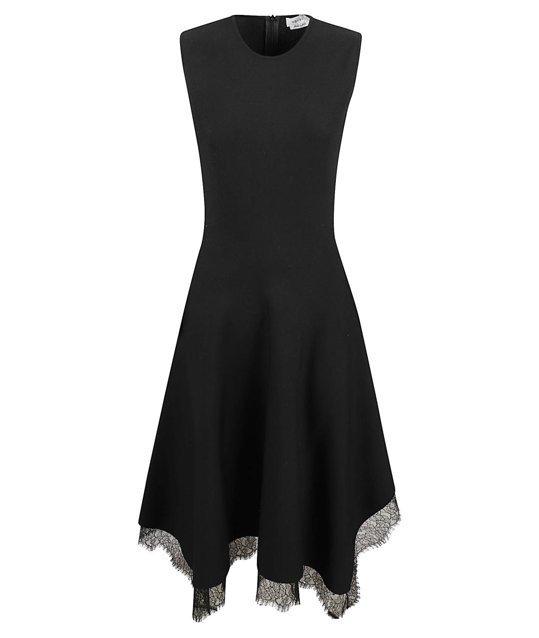 ALEXANDER MCQUEEN Черное вискозное вечернее платье, фото 1