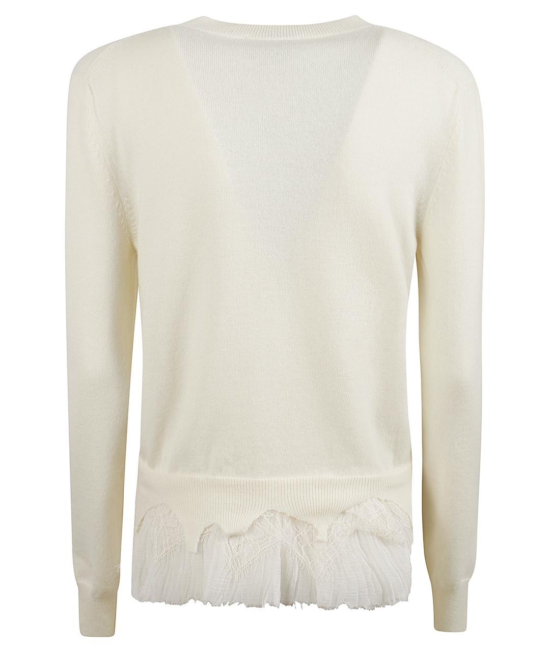 ALEXANDER MCQUEEN Бежевый шерстяной джемпер / свитер, фото 3