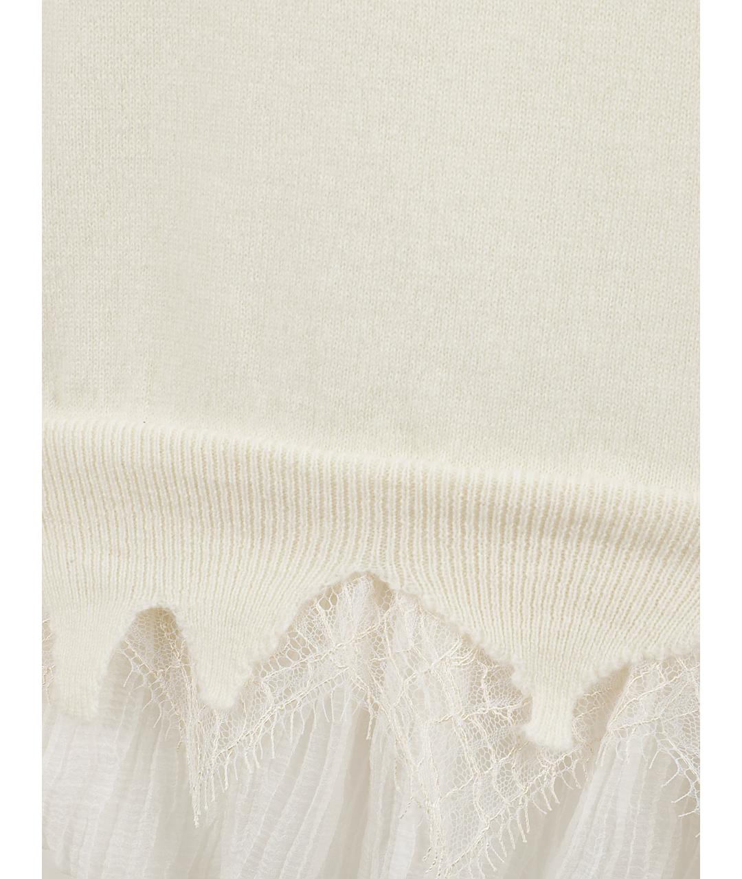 ALEXANDER MCQUEEN Бежевый шерстяной джемпер / свитер, фото 2