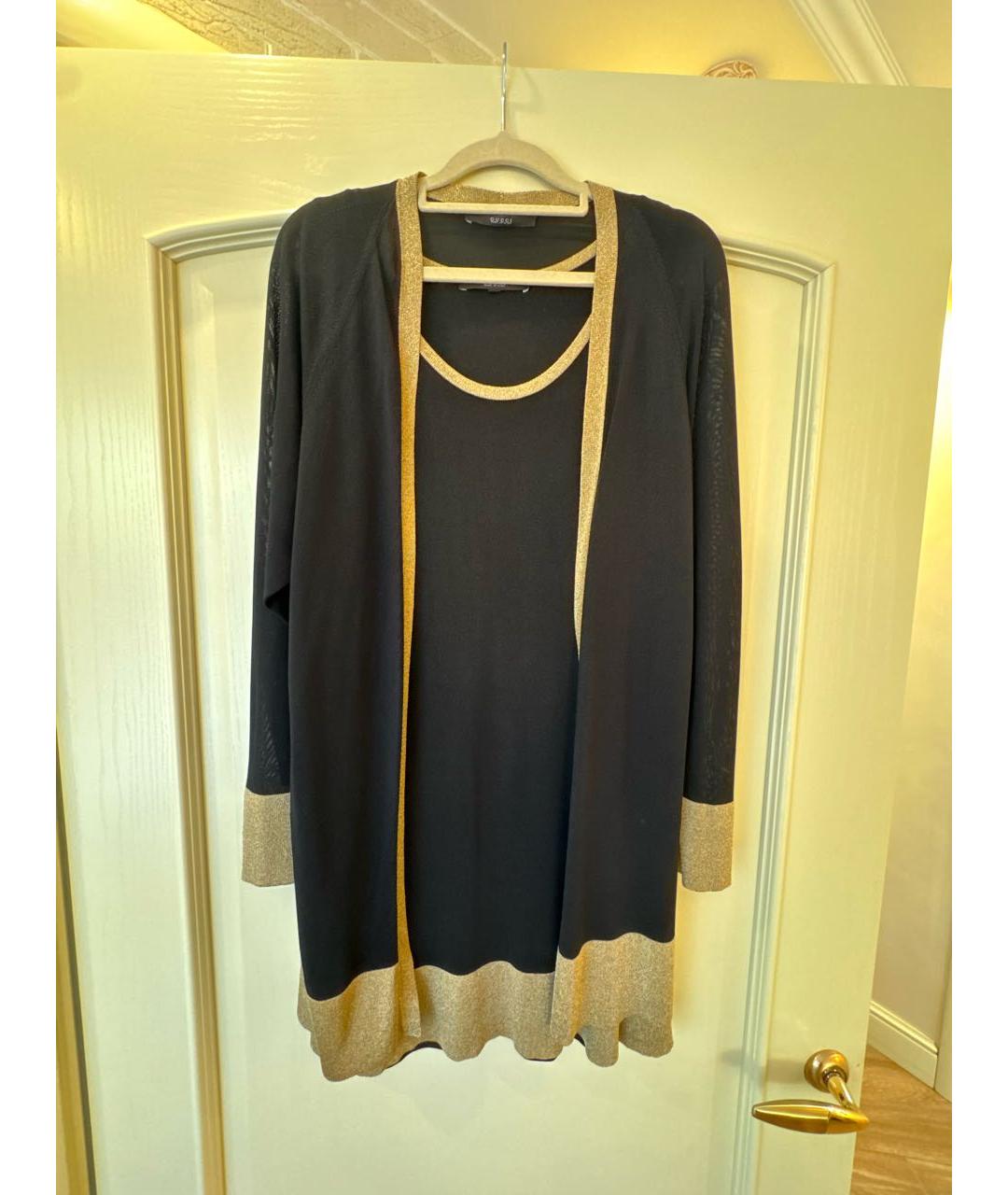 GUCCI Черное вискозное повседневное платье, фото 7