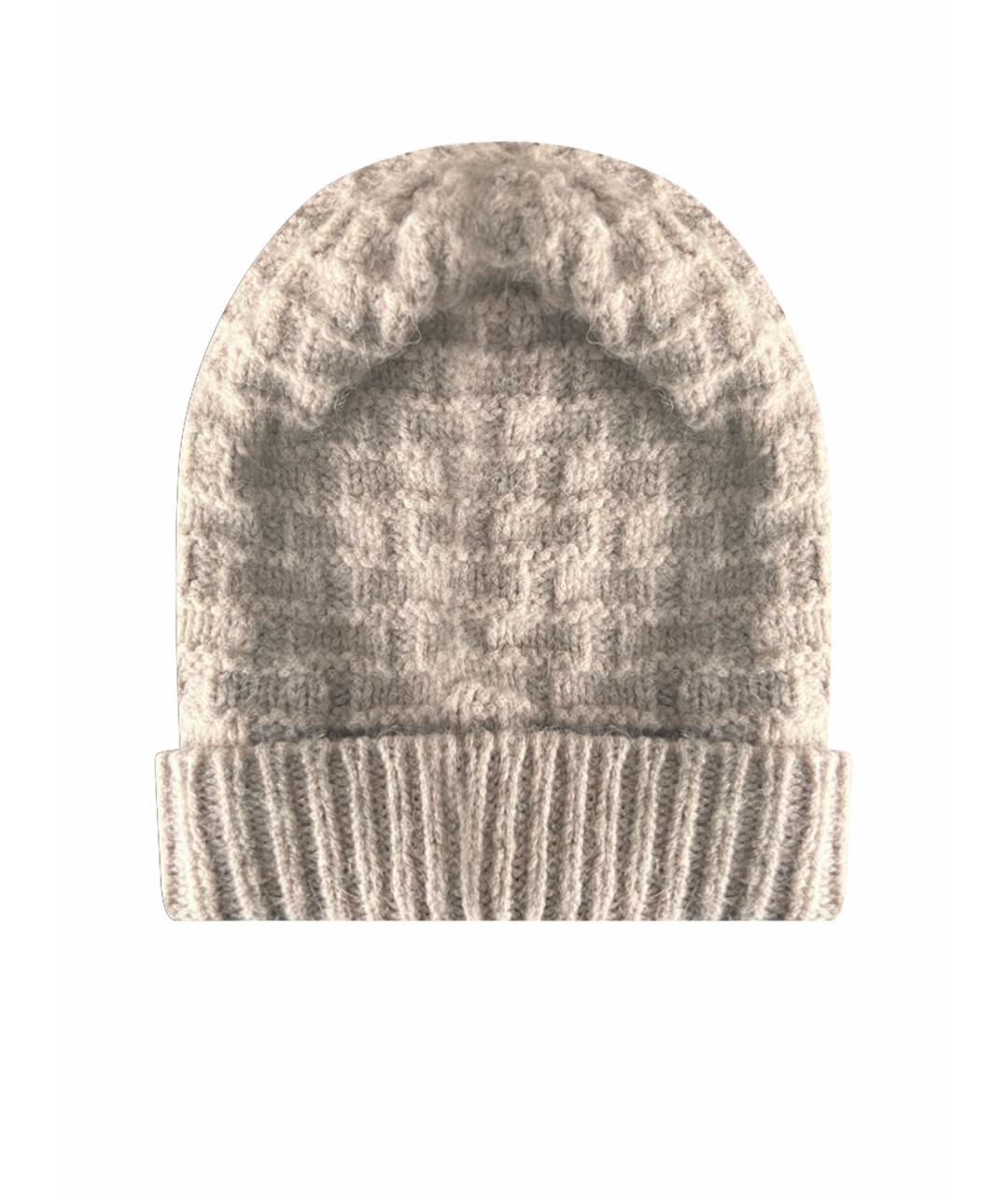 FENDI Бежевая шерстяная шапка, фото 1