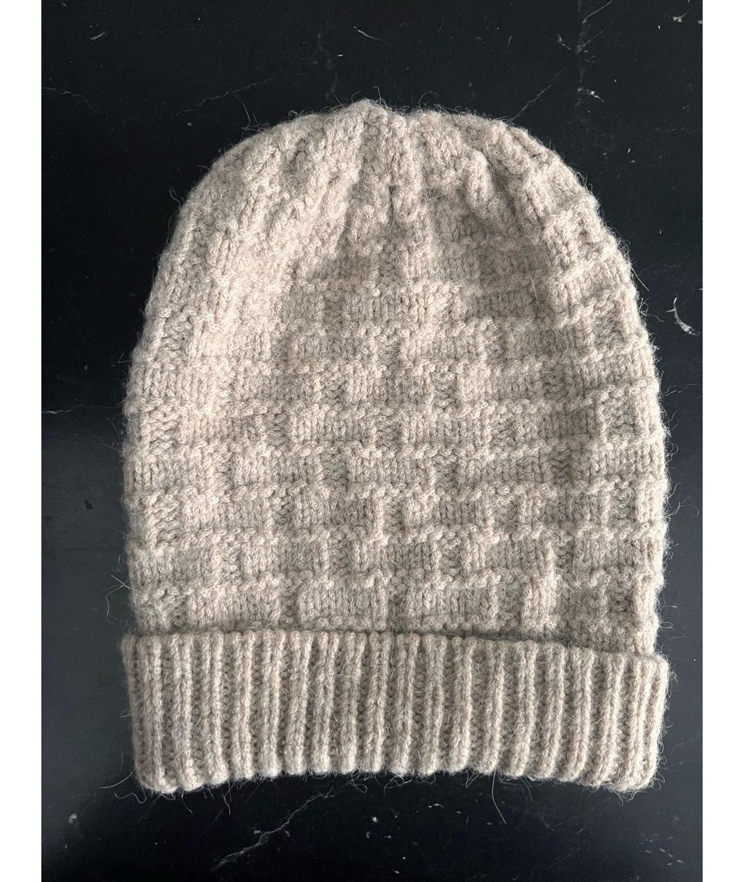 FENDI Бежевая шерстяная шапка, фото 2