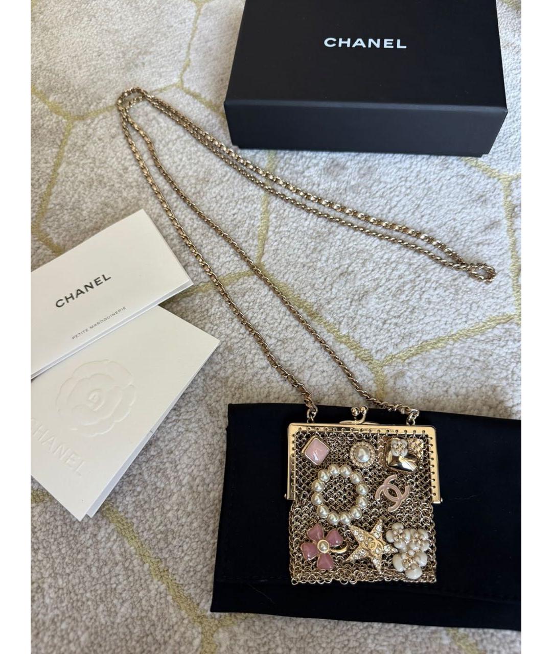 CHANEL Золотой кошелек, фото 2