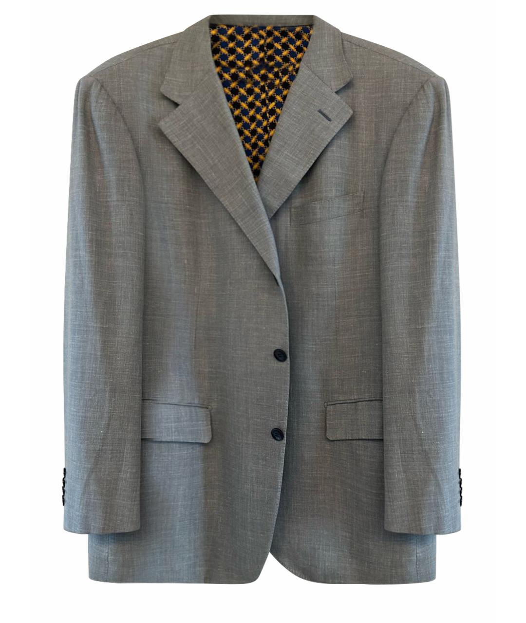 ZILLI Голубой льняной пиджак, фото 1