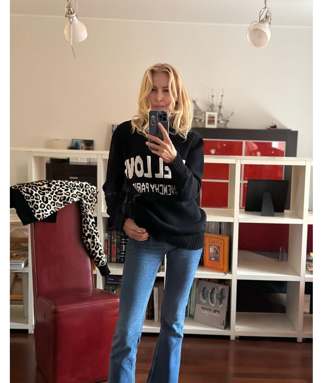 GIVENCHY Черный хлопковый джемпер / свитер, фото 7