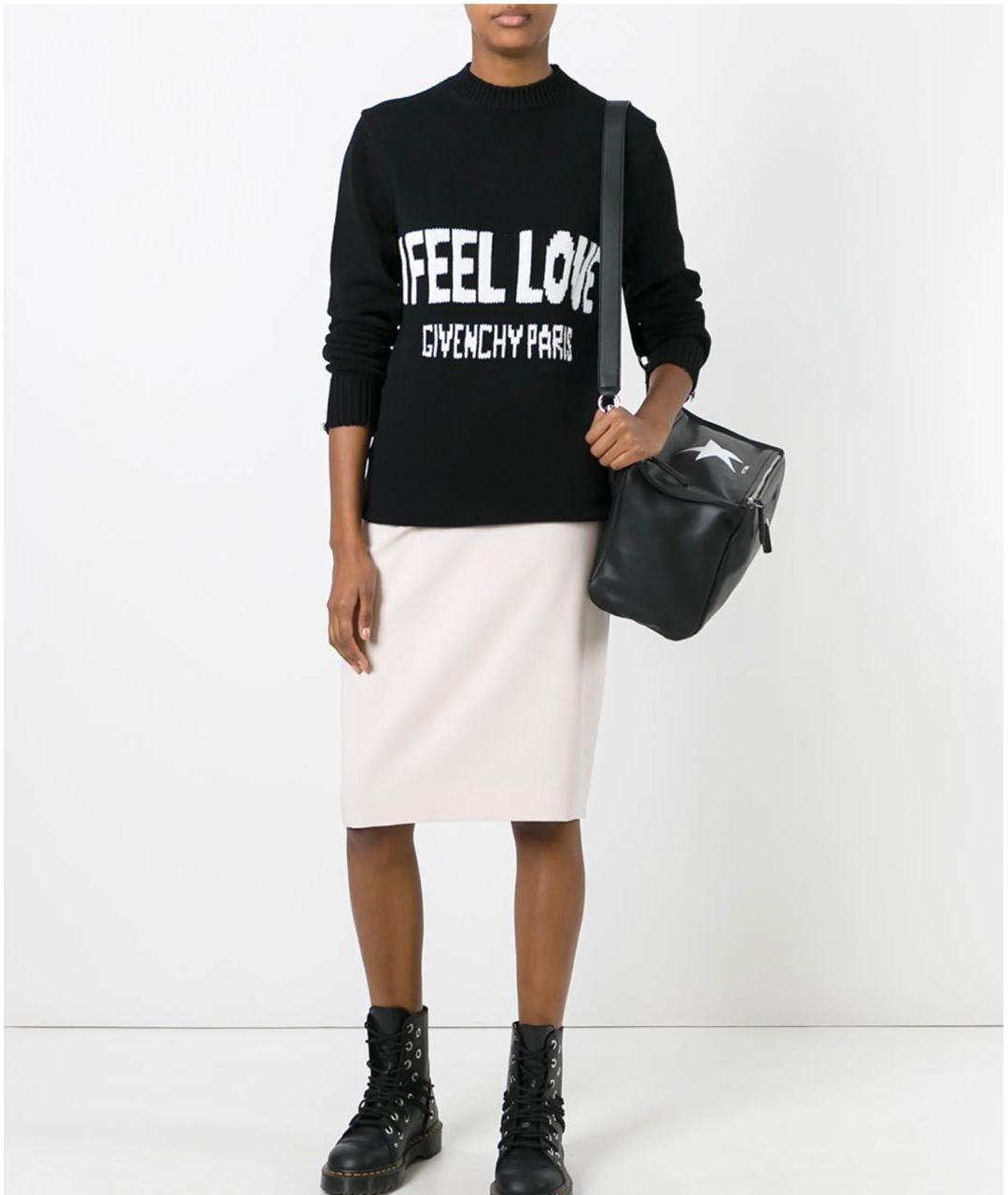 GIVENCHY Черный хлопковый джемпер / свитер, фото 2