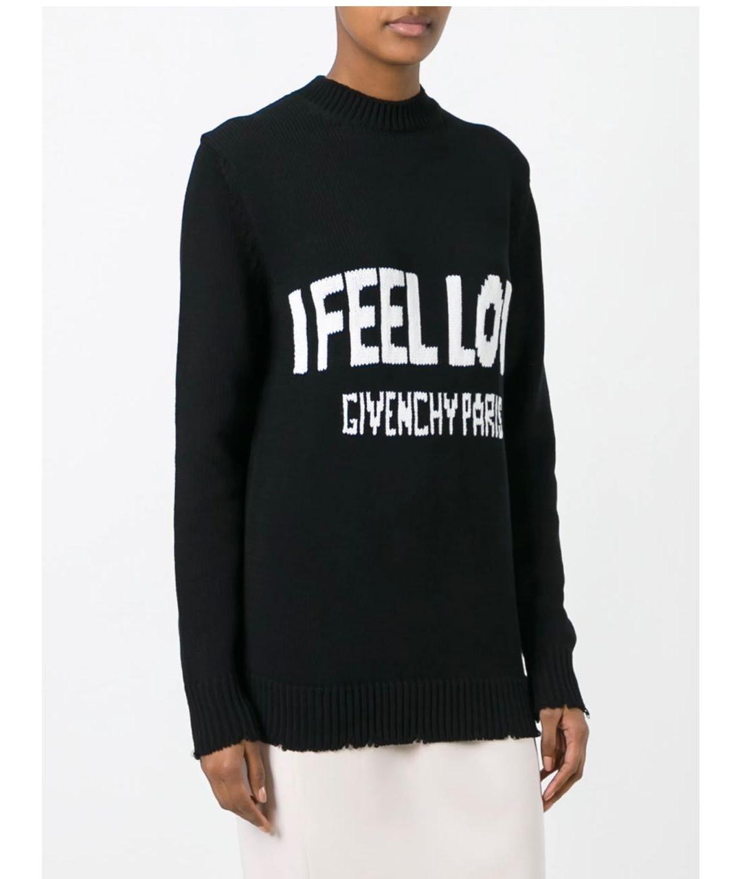 GIVENCHY Черный хлопковый джемпер / свитер, фото 3