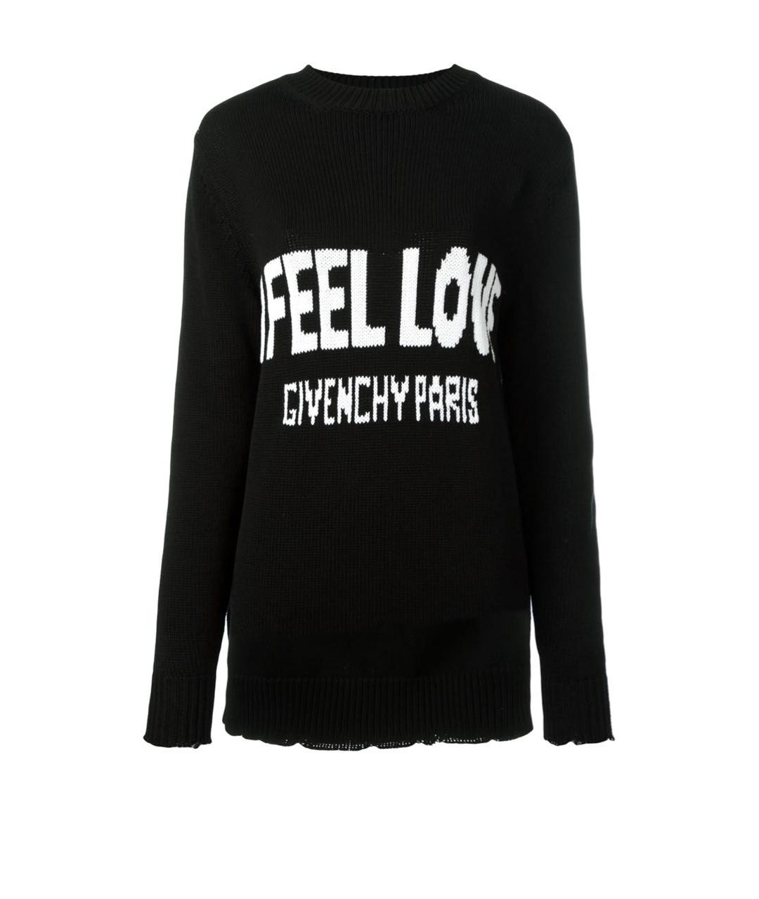 GIVENCHY Черный хлопковый джемпер / свитер, фото 1