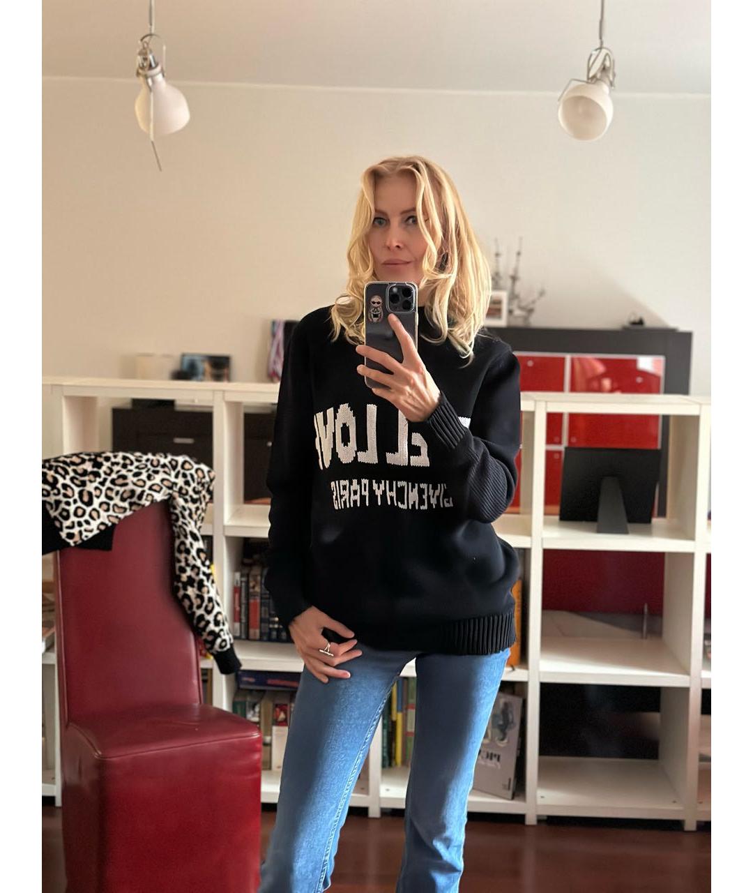 GIVENCHY Черный хлопковый джемпер / свитер, фото 6