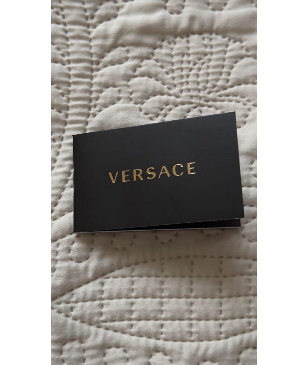 VERSACE Черные пластиковые солнцезащитные очки, фото 7