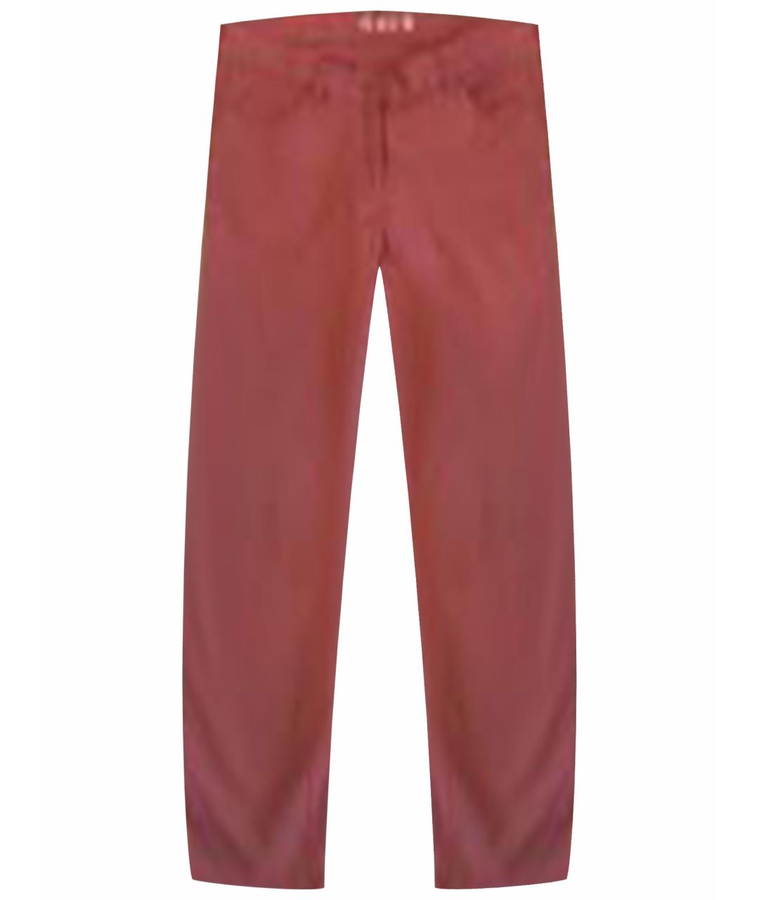 PAUL & SHARK Розовые хлопковые прямые джинсы, фото 1