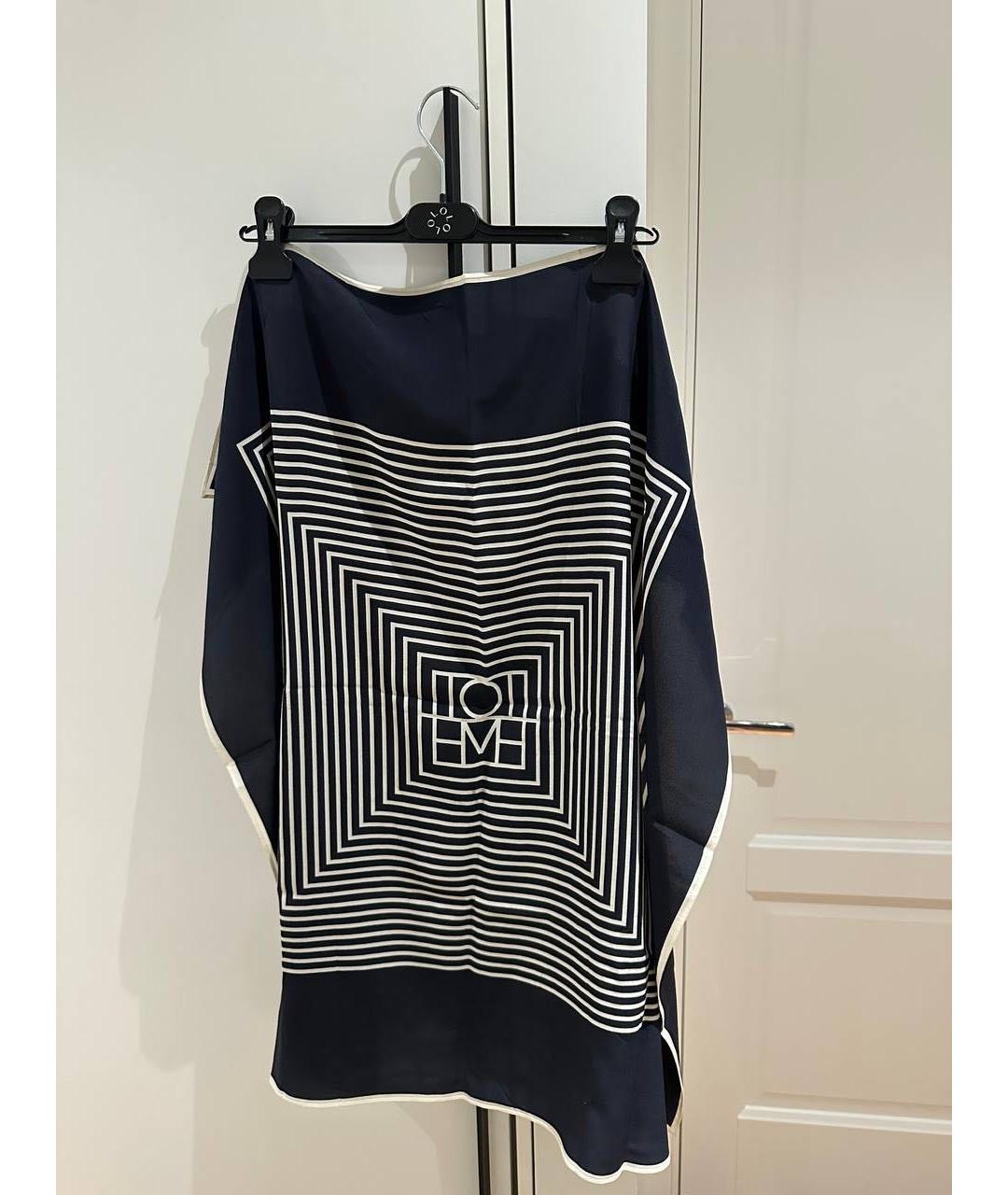 TOTEME Черный шелковый платок, фото 2