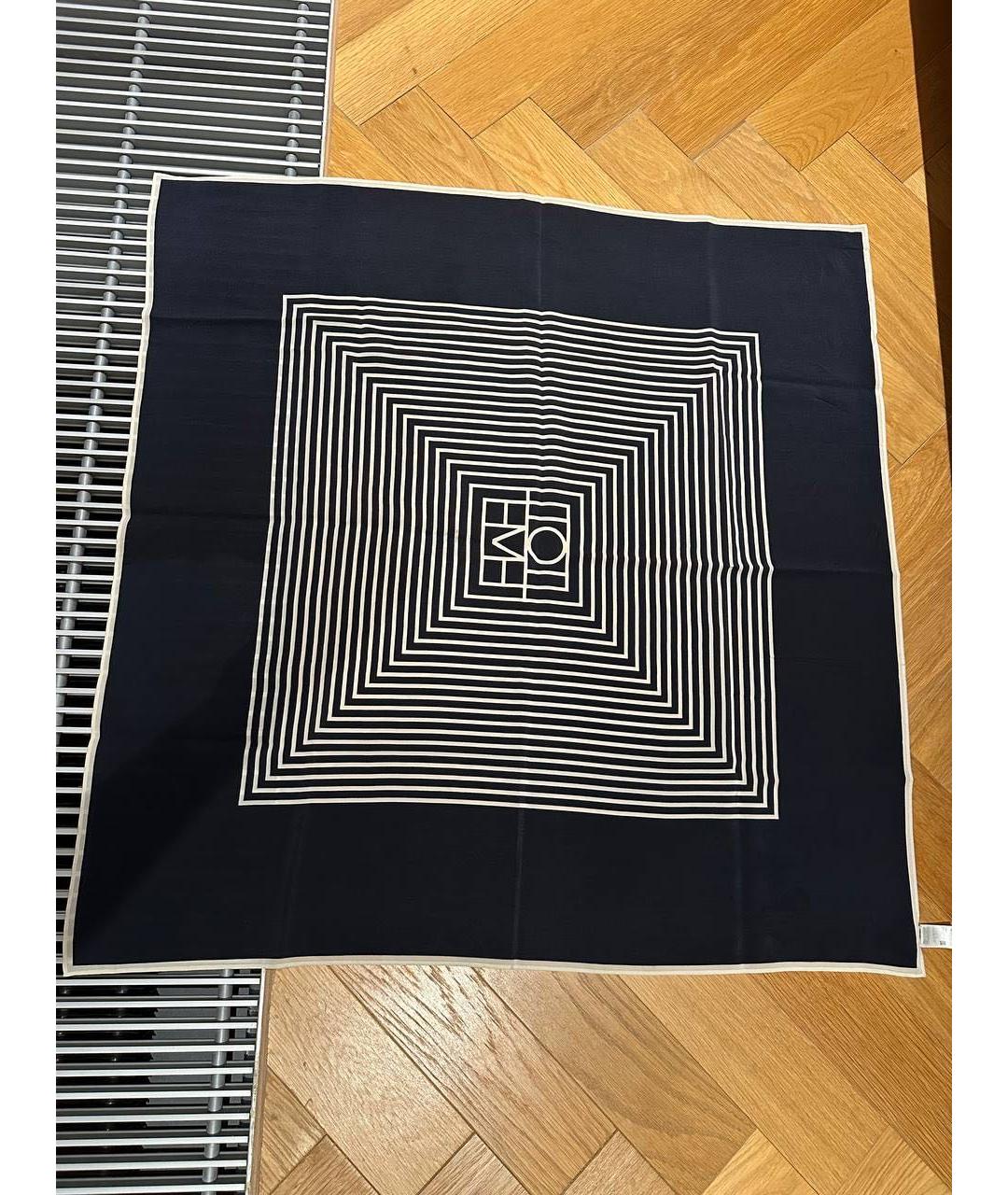 TOTEME Черный шелковый платок, фото 3