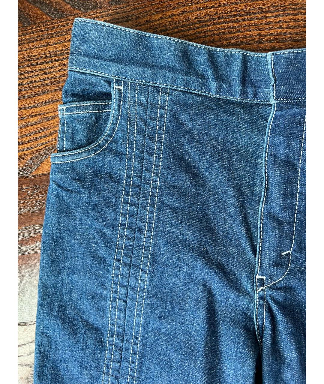 CHLOE Синие хлопковые джинсы клеш, фото 5