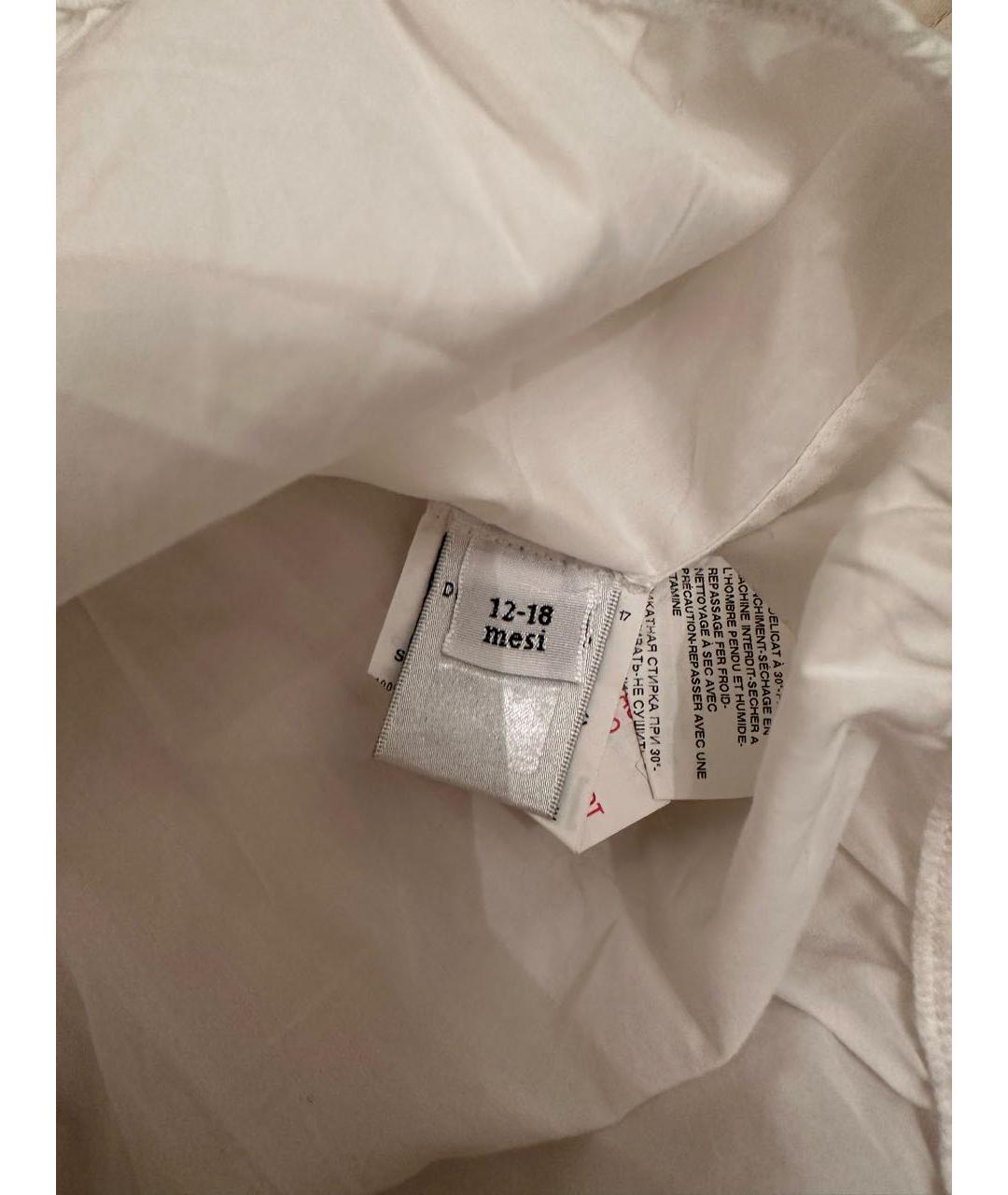 DOLCE&GABBANA Белый хлопковый боди / песочник, фото 5