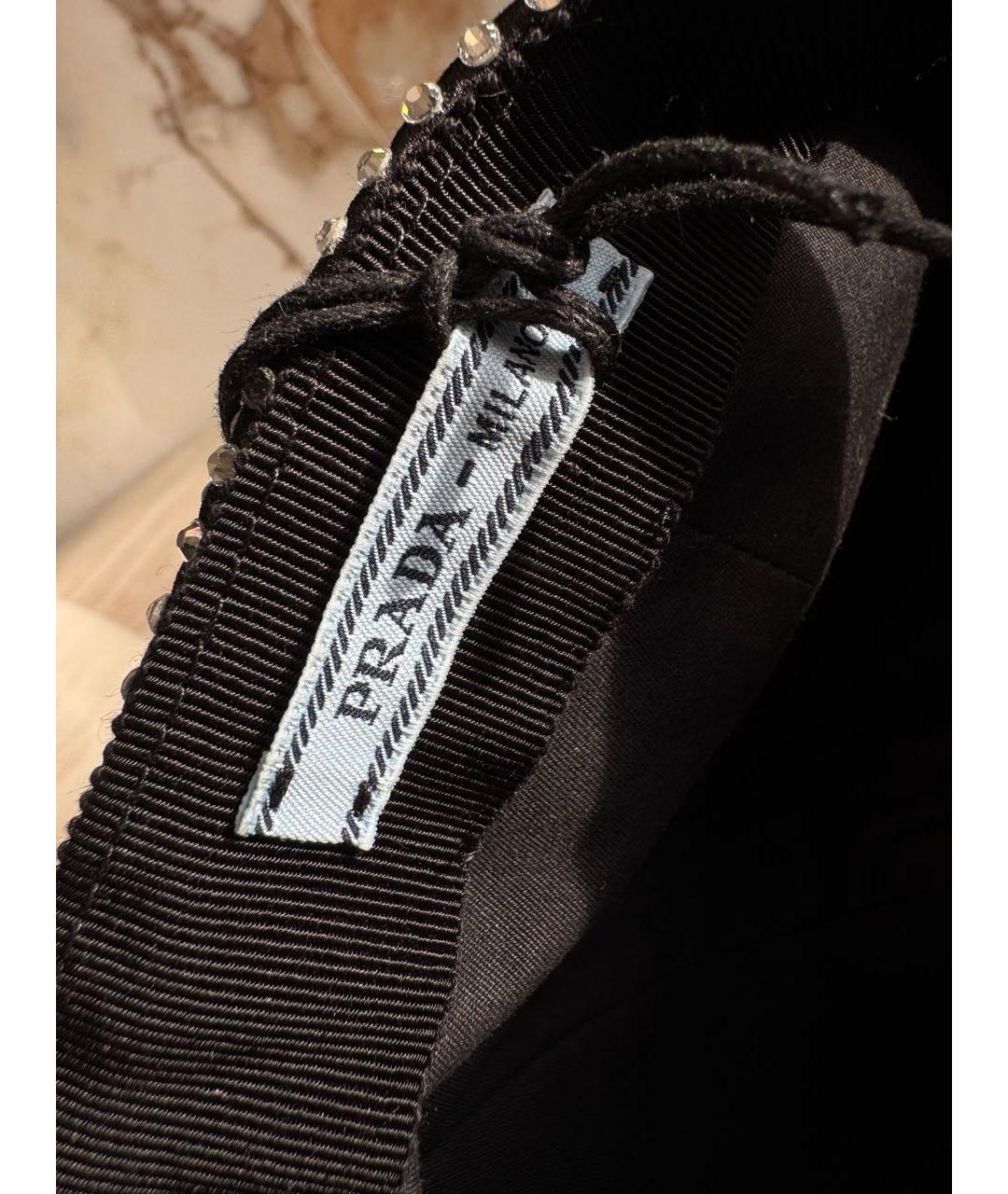 PRADA Черная кепка, фото 5