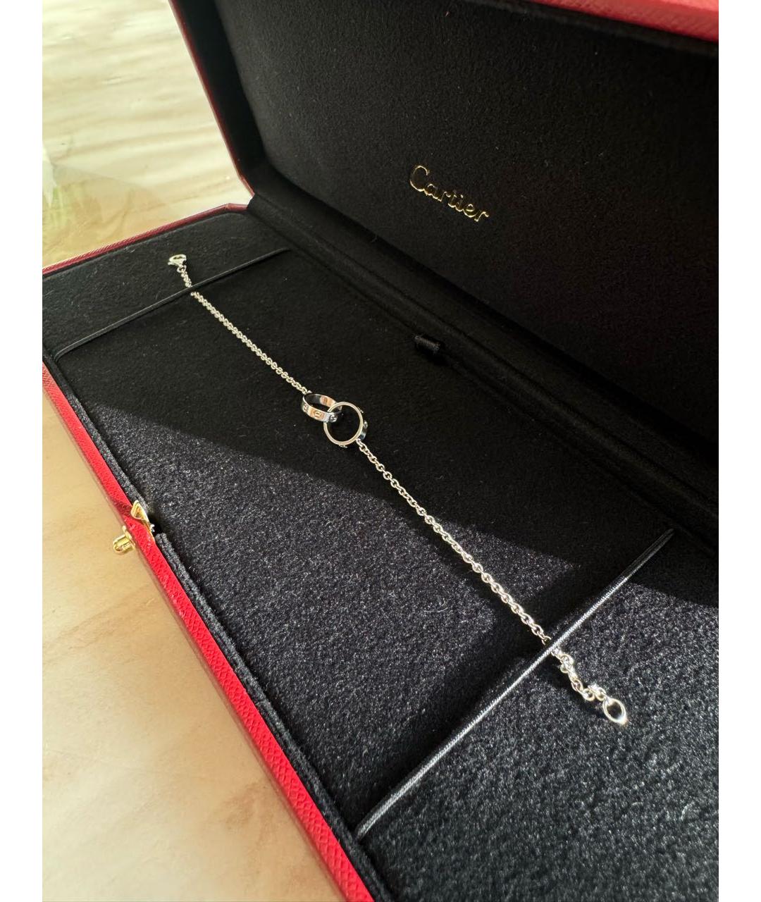 CARTIER Серебрянный браслет из белого золота, фото 4
