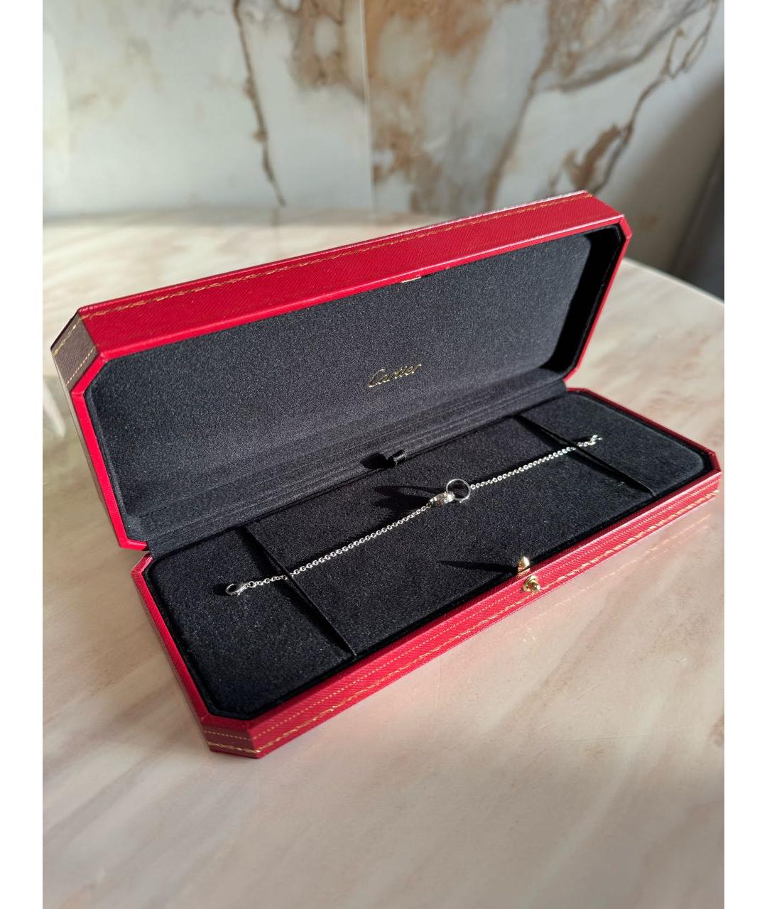 CARTIER Серебрянный браслет из белого золота, фото 2