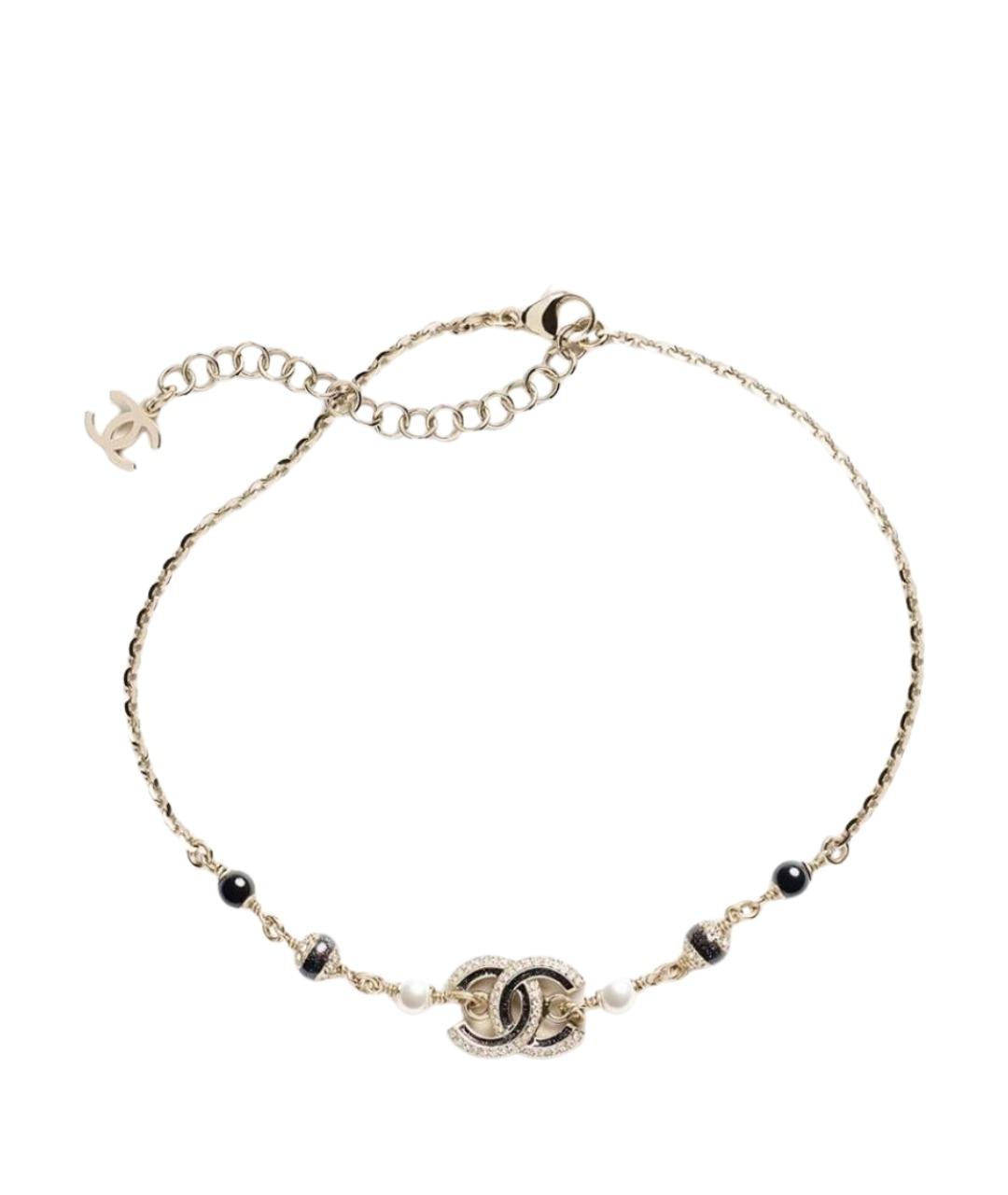 CHANEL Золотое металлическое колье, фото 1