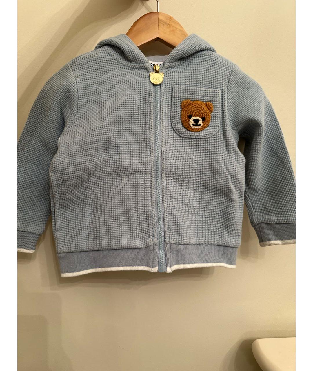 MOSCHINO Голубой хлопковый комплект, фото 3