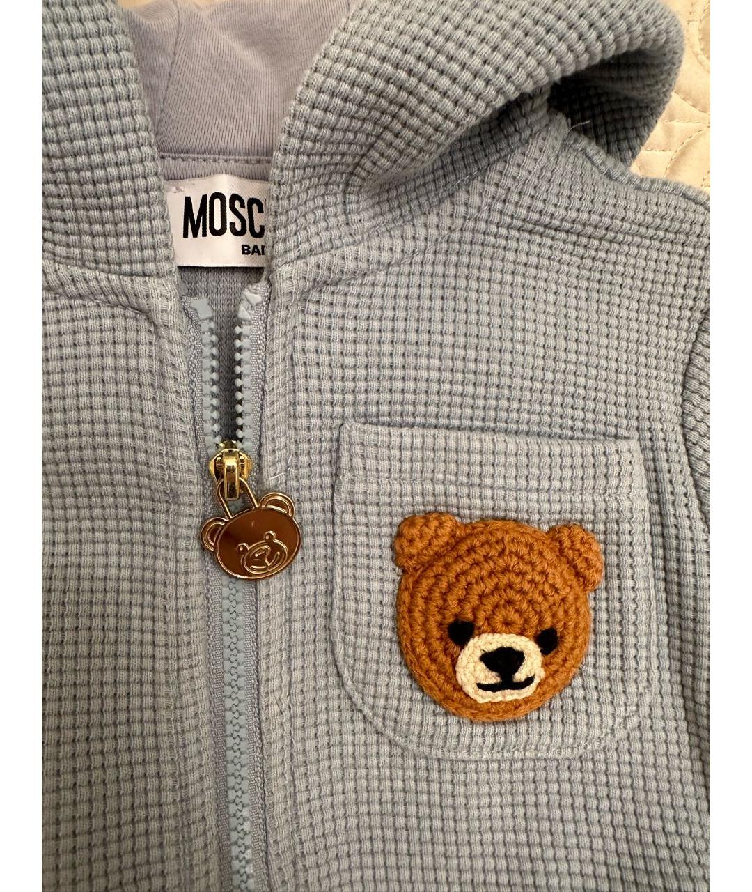 MOSCHINO Голубой хлопковый комплект, фото 6