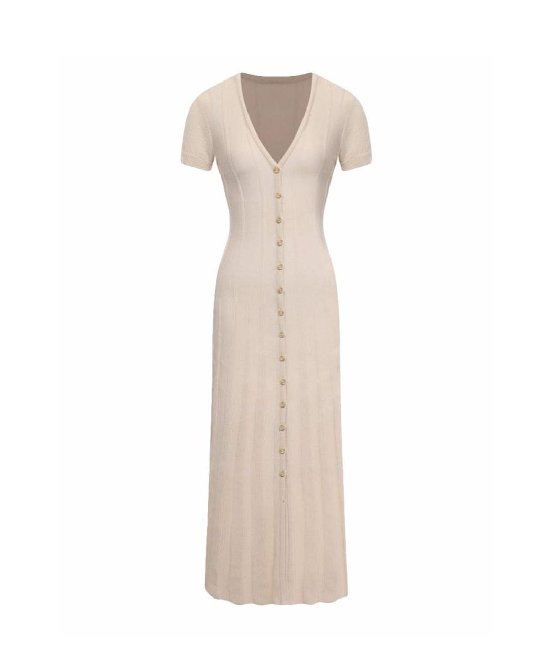 JACQUEMUS Бежевое хлопковое повседневное платье, фото 1