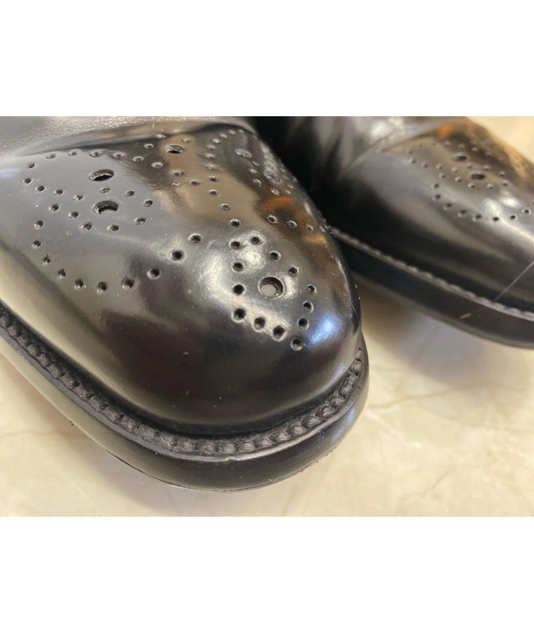 BRIONI Черные кожаные туфли, фото 6