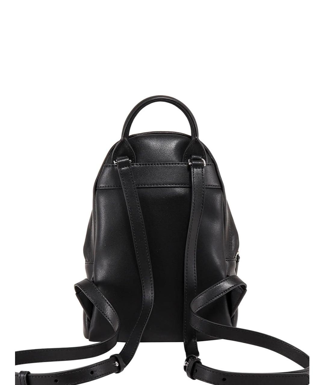 KARL LAGERFELD Черный кожаный рюкзак, фото 3