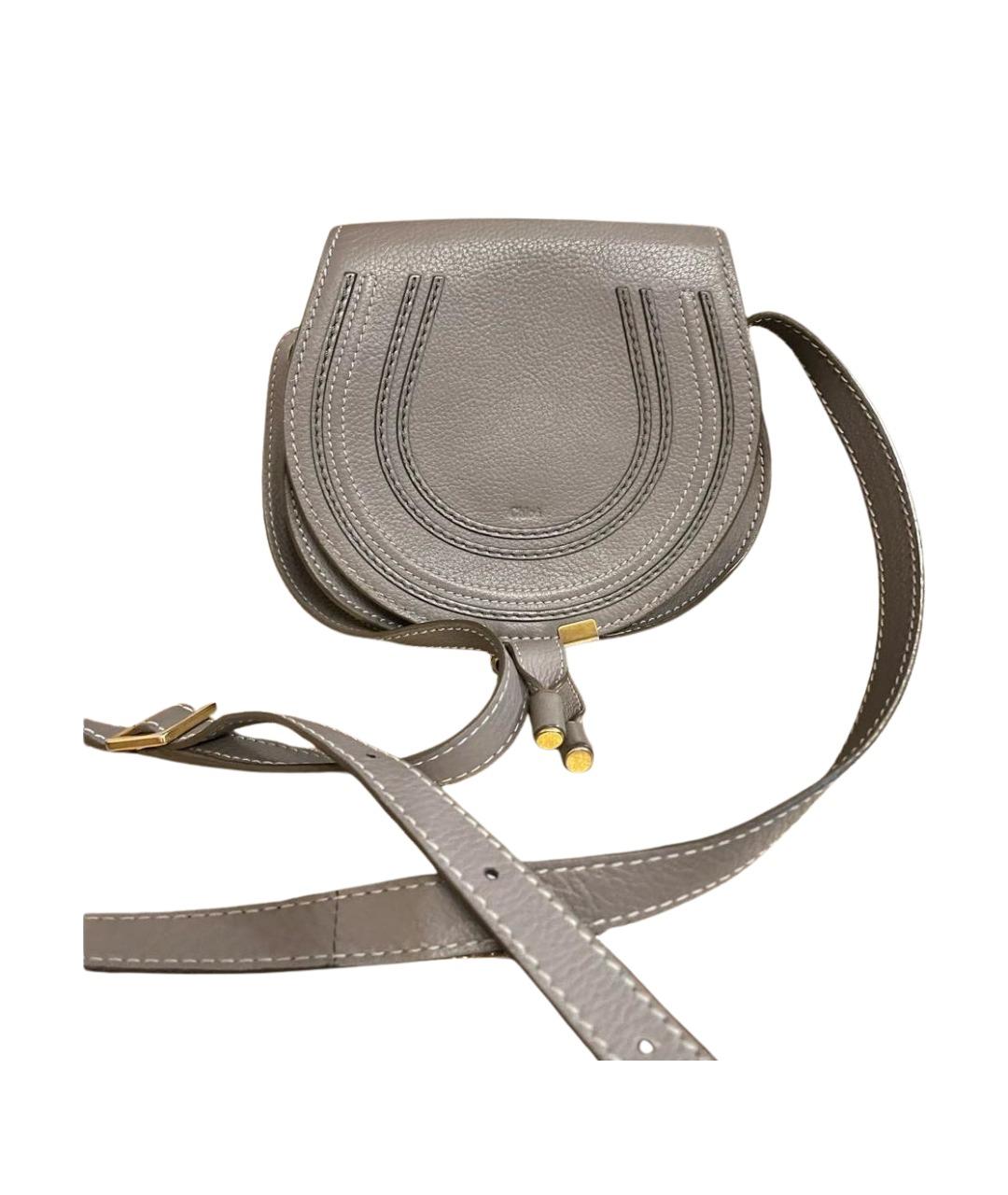 CHLOE Серая кожаная сумка через плечо, фото 1