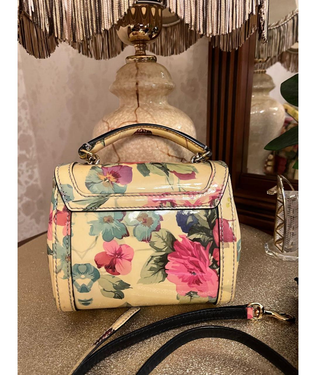 DOLCE&GABBANA Мульти сумка с короткими ручками из лакированной кожи, фото 3