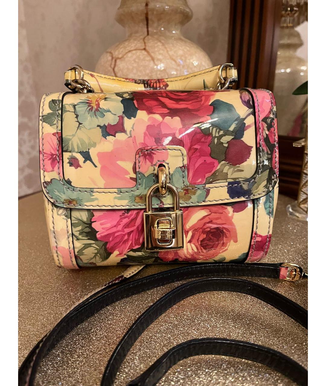 DOLCE&GABBANA Мульти сумка с короткими ручками из лакированной кожи, фото 6