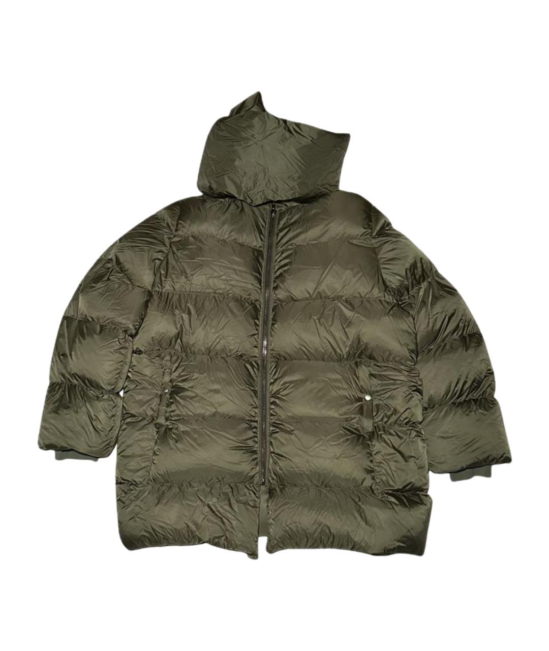 RICK OWENS Зеленый полиамидовый пуховик, фото 1